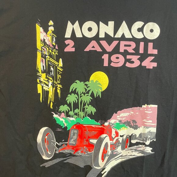 Monaco 2 Avril 1934 Graphic T-Shirt Size XL New Without Tags - Picture 4 of 8